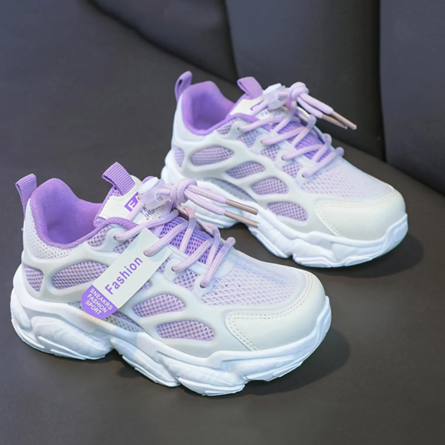 Girls Shoes Kids Girls Tennis Shoes for Running Athletic Walking Gym Sports Lightweight Breathable Jogger Sneakers