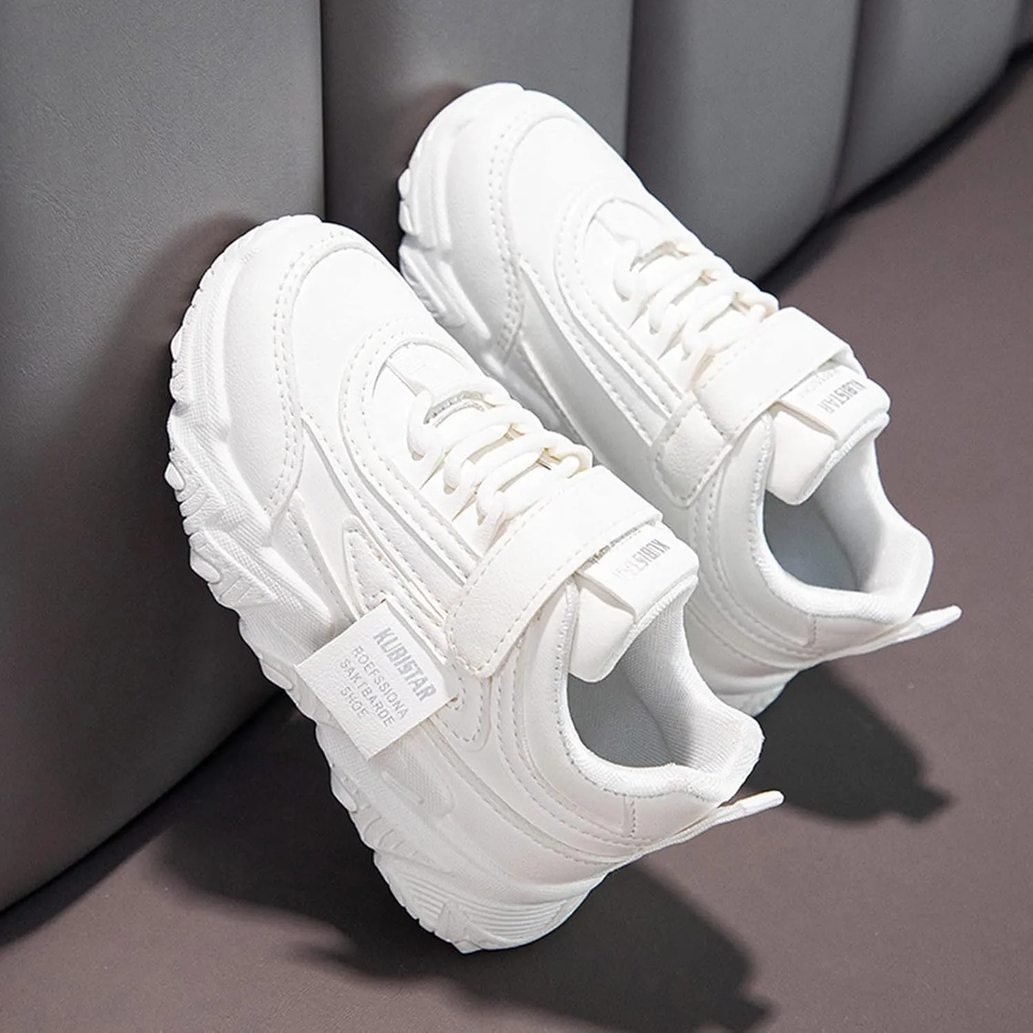 Girls Sneakers,Sneakers for Girls Fashion Sports Athletic Running Sneakers Kids Breathable Lace Up Mesh Walking Shoes