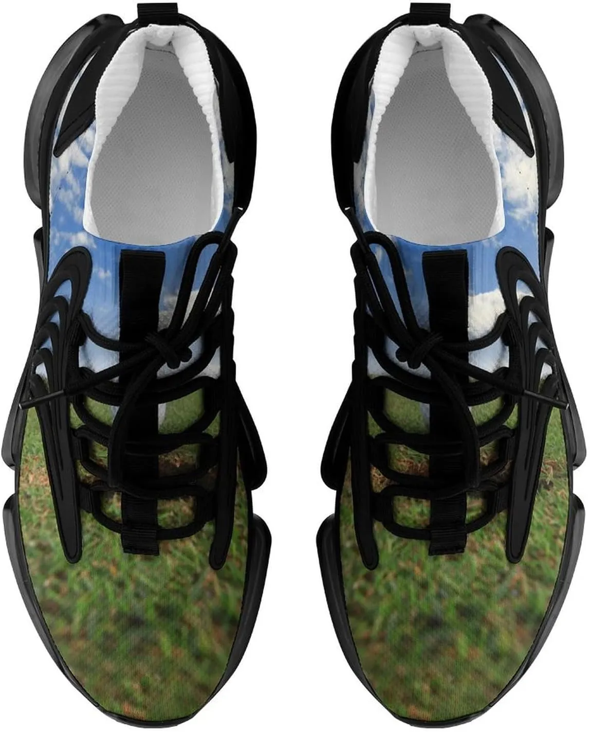 Golf Ball about to Fall Into The Cup Walking Shoes for Men Lightweight Tennis Fashion Elastic Sports Shoes Cushion Basketball Shoes