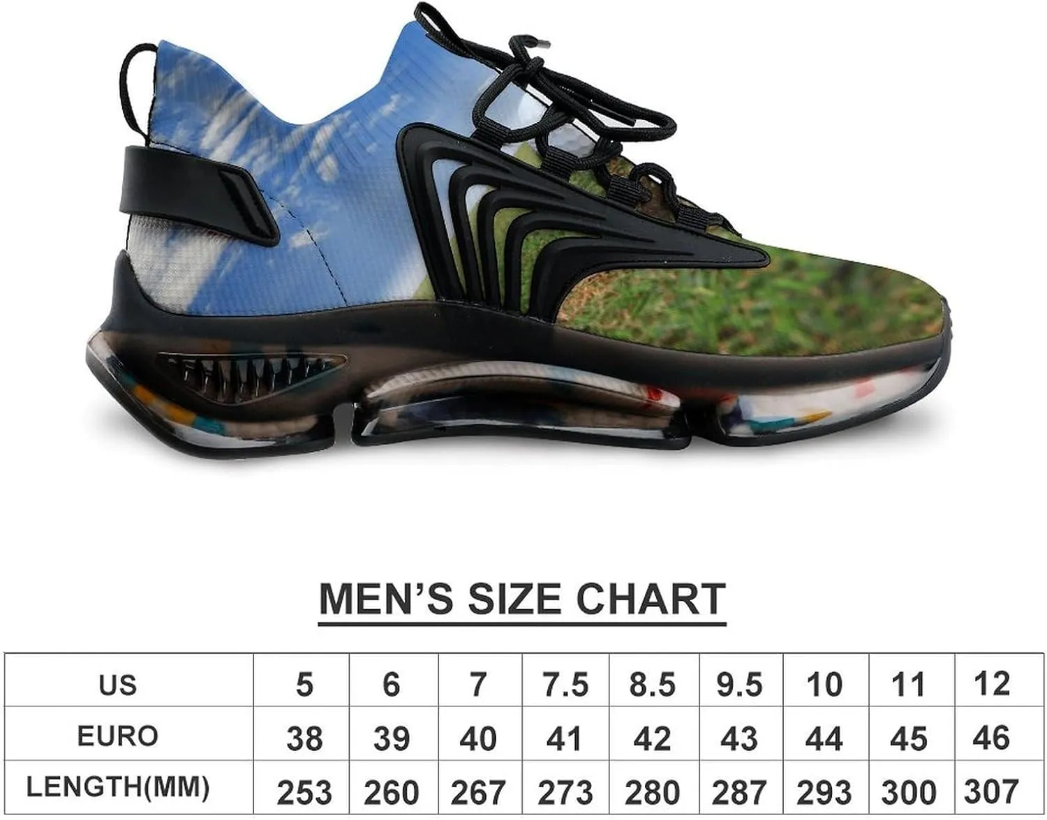 Golf Ball about to Fall Into The Cup Walking Shoes for Men Lightweight Tennis Fashion Elastic Sports Shoes Cushion Basketball Shoes