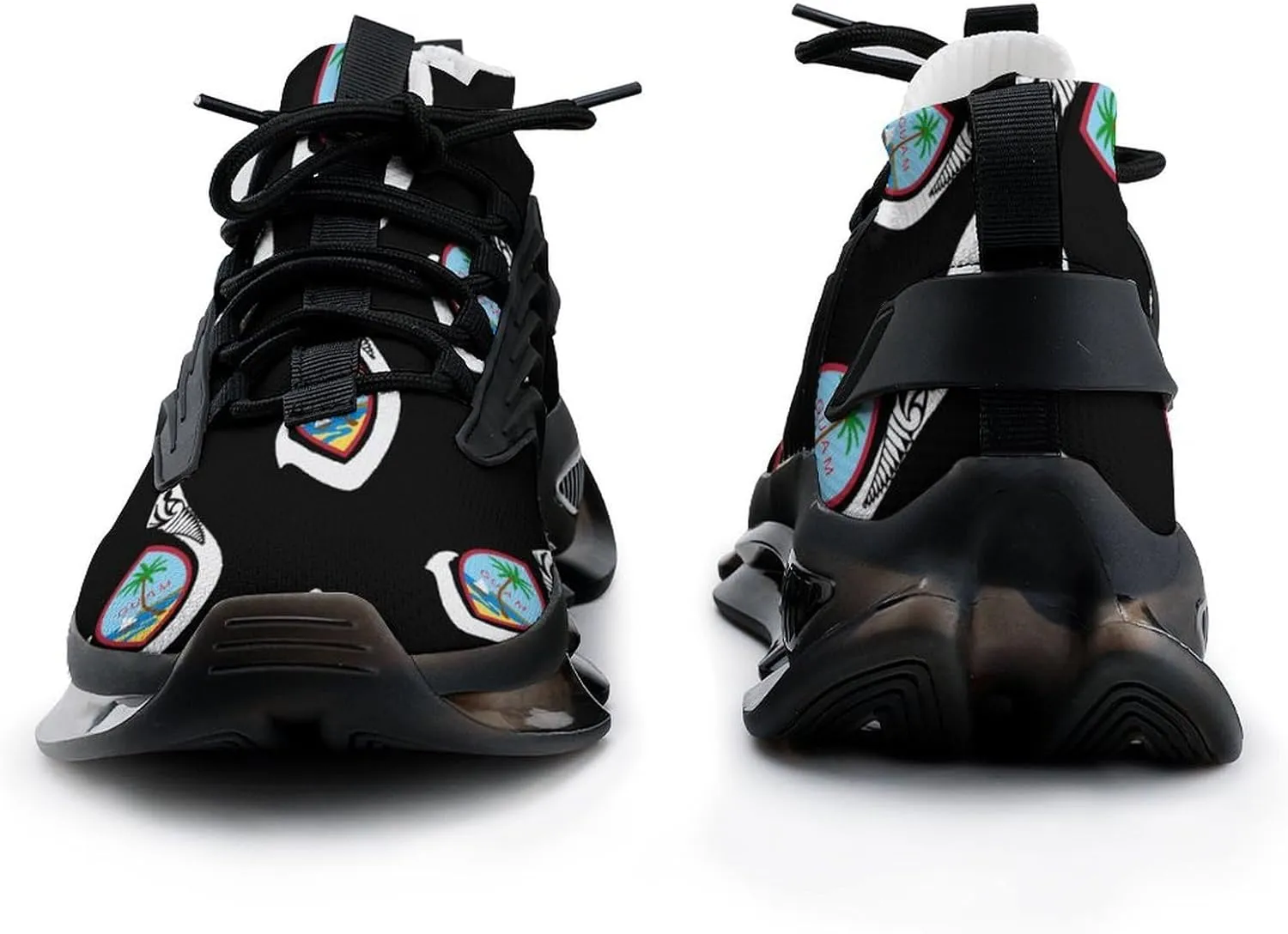 Gu-am Seal with Hook Mens Running Shoes Lightweight Walking Tennis Shoes Soft Soled Elastic Cushion Basketball Shoes