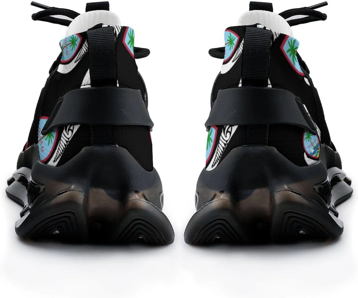 Gu-am Seal with Hook Mens Running Shoes Lightweight Walking Tennis Shoes Soft Soled Elastic Cushion Basketball Shoes