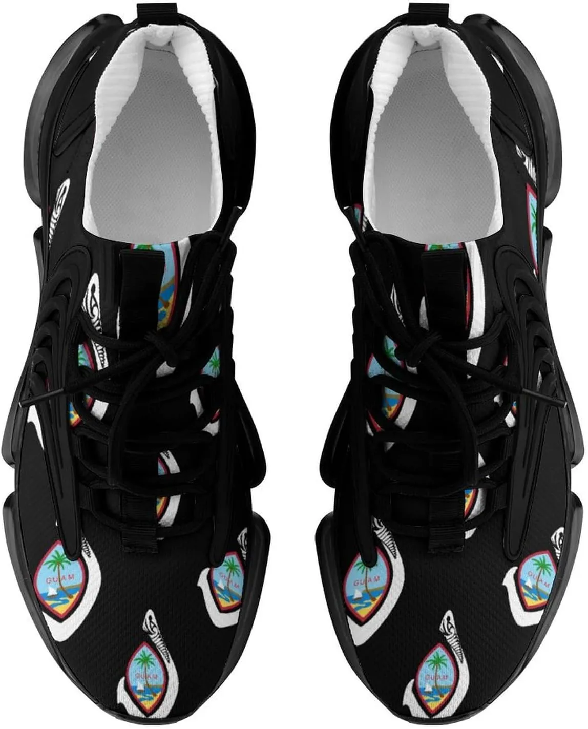 Gu-am Seal with Hook Mens Running Shoes Lightweight Walking Tennis Shoes Soft Soled Elastic Cushion Basketball Shoes
