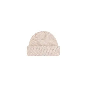 HAND KNIT FISHERMAN BEANIE (FOSSIL)