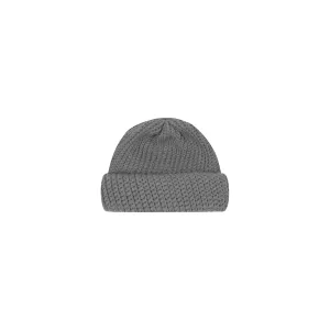 HAND KNIT FISHERMAN BEANIE (STONE)