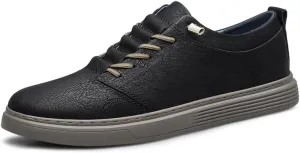 Handmade Genuine Leather Casual Shoes for Men Lace-Up Sneakers Luxury Brand Man Breathable Comfortable Shoes Skate Driving Shoes