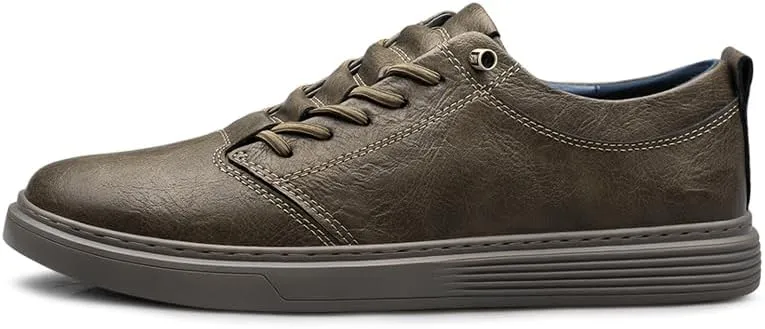 Handmade Genuine Leather Casual Shoes for Men Lace-Up Sneakers Luxury Brand Man Breathable Comfortable Shoes Skate Driving Shoes