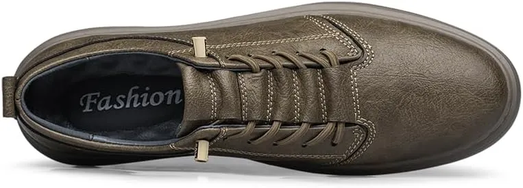 Handmade Genuine Leather Casual Shoes for Men Lace-Up Sneakers Luxury Brand Man Breathable Comfortable Shoes Skate Driving Shoes