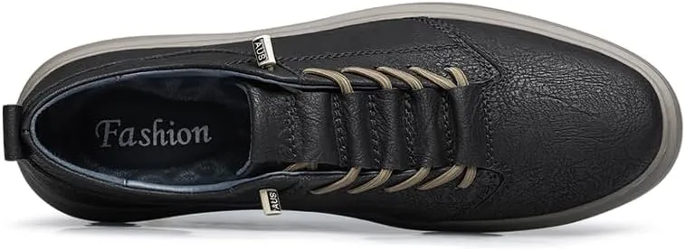 Handmade Genuine Leather Casual Shoes for Men Lace-Up Sneakers Luxury Brand Man Breathable Comfortable Shoes Skate Driving Shoes