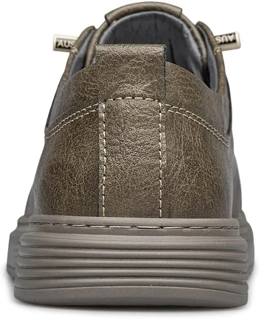 Handmade Genuine Leather Casual Shoes for Men Lace-Up Sneakers Luxury Brand Man Breathable Comfortable Shoes Skate Driving Shoes