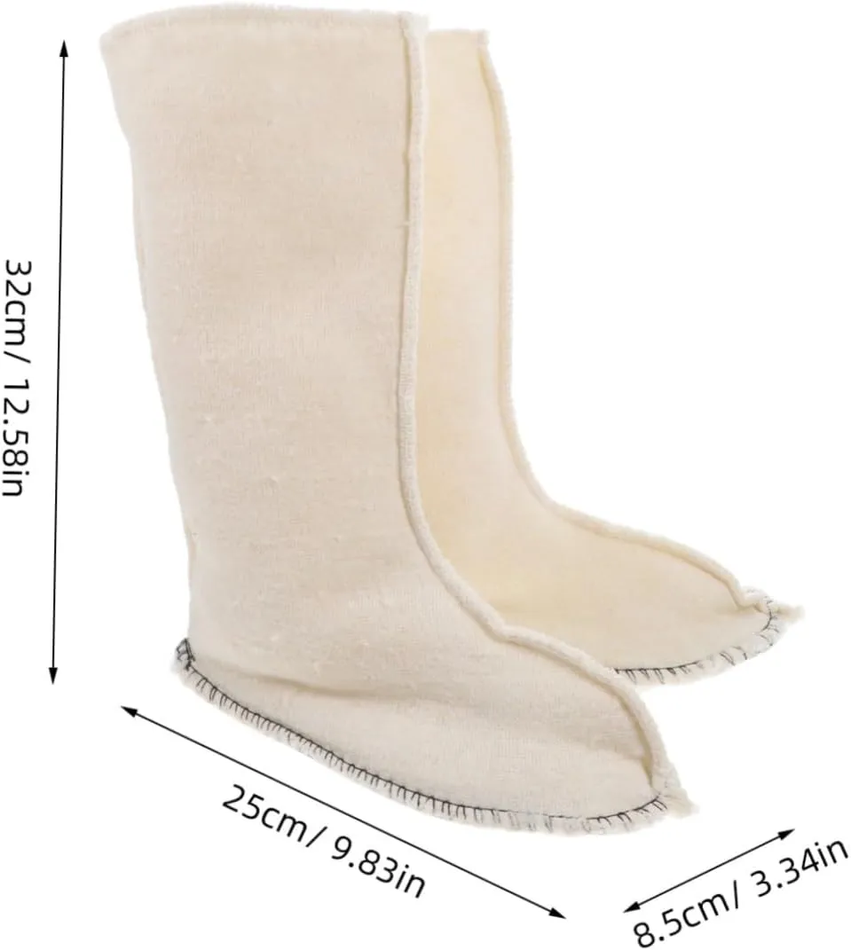Healifty Men's Women's Warm Work Boot Liners Breathable Liners for Rain Boots for Cold Weather