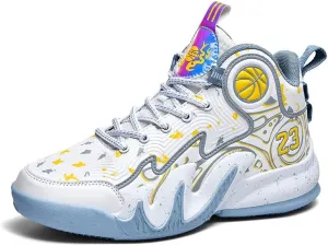 High Top Basketball Shoes Men Shoes Women Shoes Non-Slip Breathable Outdoor Shoes Fashion Graffiti Training Shoes Volleyball Shoes