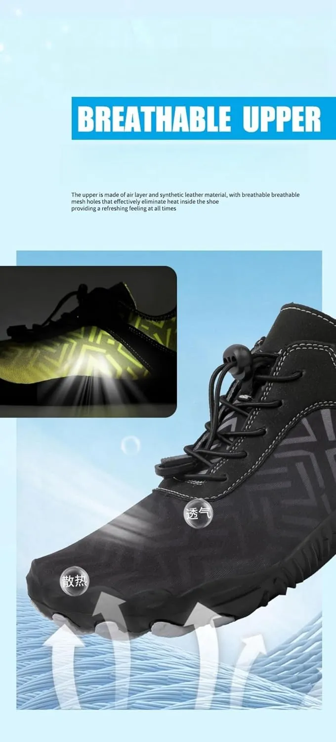 Hike Barefoot Shoes for Women Men, Pro Barefoot Shoes with Wide Toe Box, Healthy & Non-Slip Lightweight Breathable Tennis Shoe, Athletic Hiking Sneakers