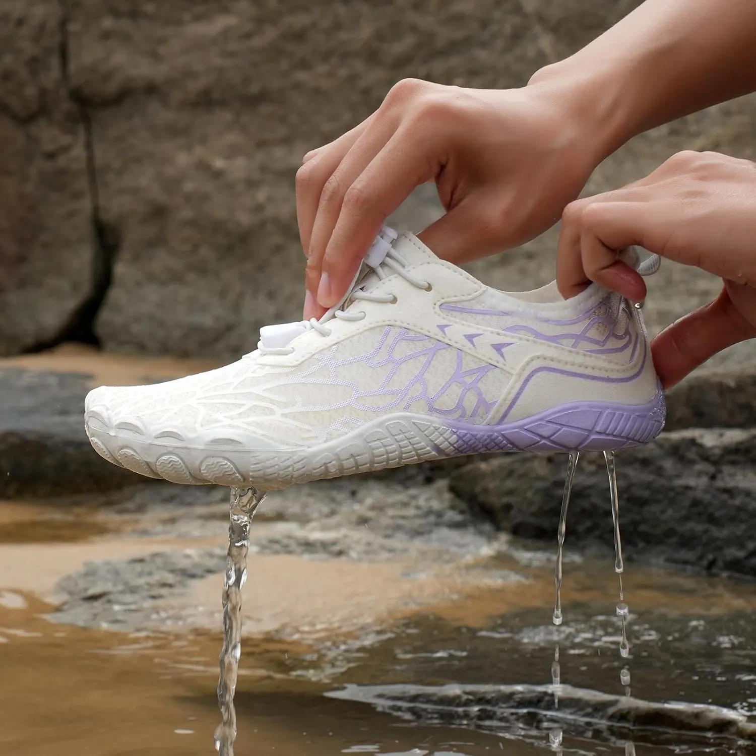 Hike Barefoot Shoes Womens Men, Pro Barefoot Shoes with Wide Toe Box, Minimalist Trail Running Shoe, Breathable & Non-Slip Athletic Footwear Wide Toe Shoe