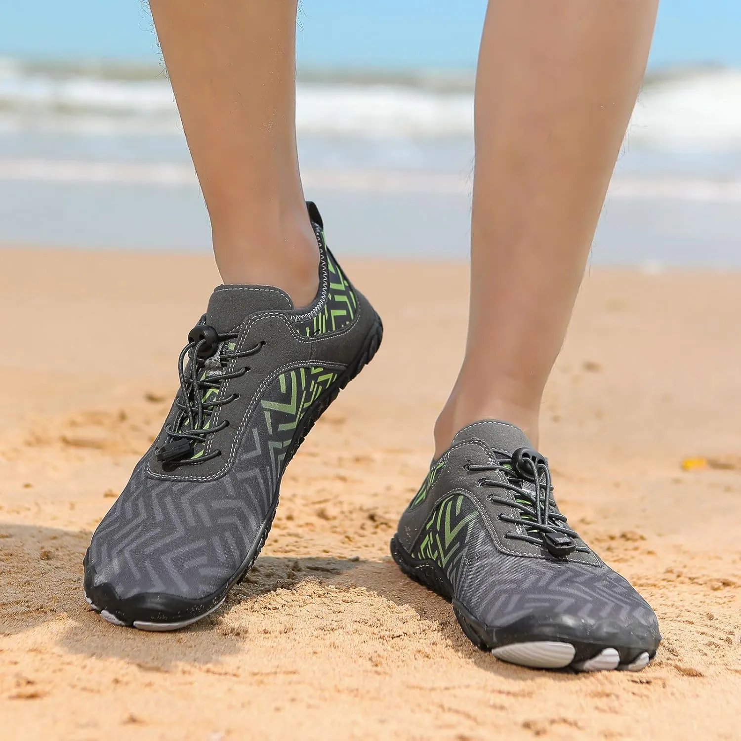 Hike Barefoot Shoes Womens Mens Anti-Slip Grounded Footwear Unisex Quick-Dry Wide Toe Box Healthy Breathable Sneaker Beach Pool Aqua Swim Surf Walking Hiking Shoes