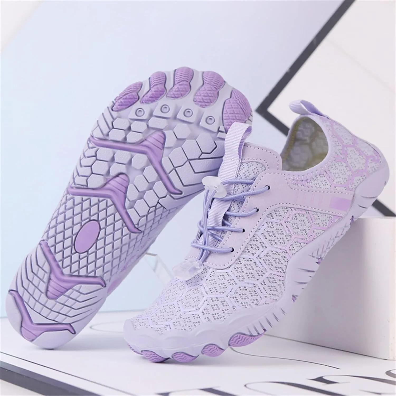 Hike Shoes Women Men Pro Barefoot Shoes with Wide Toe Box Healthy & Non-Slip Lightweight Breathable Sneakers Unisex Quick Dry Zero Drop Trail Running Shoe Sneakers