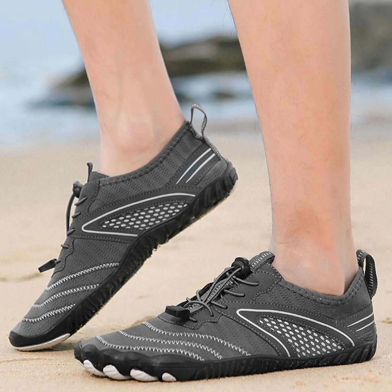 Hiking Barefoot Shoes Women Wide Toe Box Grounded Footwear for Women Healthy & Non-Slip Barefoot Shoes Breathable Zero Drop Shoe Comfortable Casual Sneakers Walking, Running, Pool Swim Shoe Quick Dry