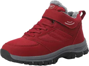 Hiking Boots Women Keep Thermal Water Proof Non Slip Ankle Boots Plus Velvet Warm Winter Sport Booties