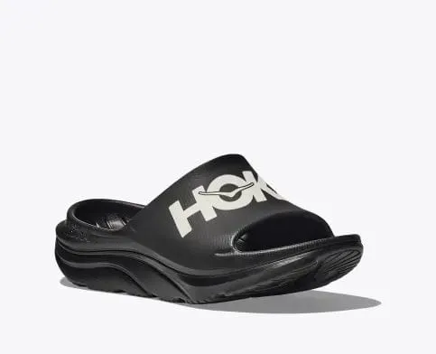 Hoka Unisex Ora Athletic Slides- Black/White