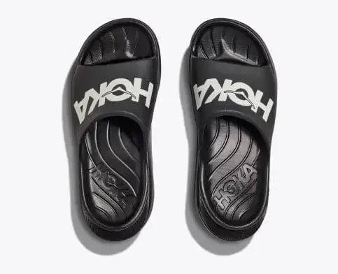 Hoka Unisex Ora Athletic Slides- Black/White