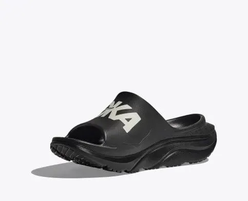 Hoka Unisex Ora Athletic Slides- Black/White