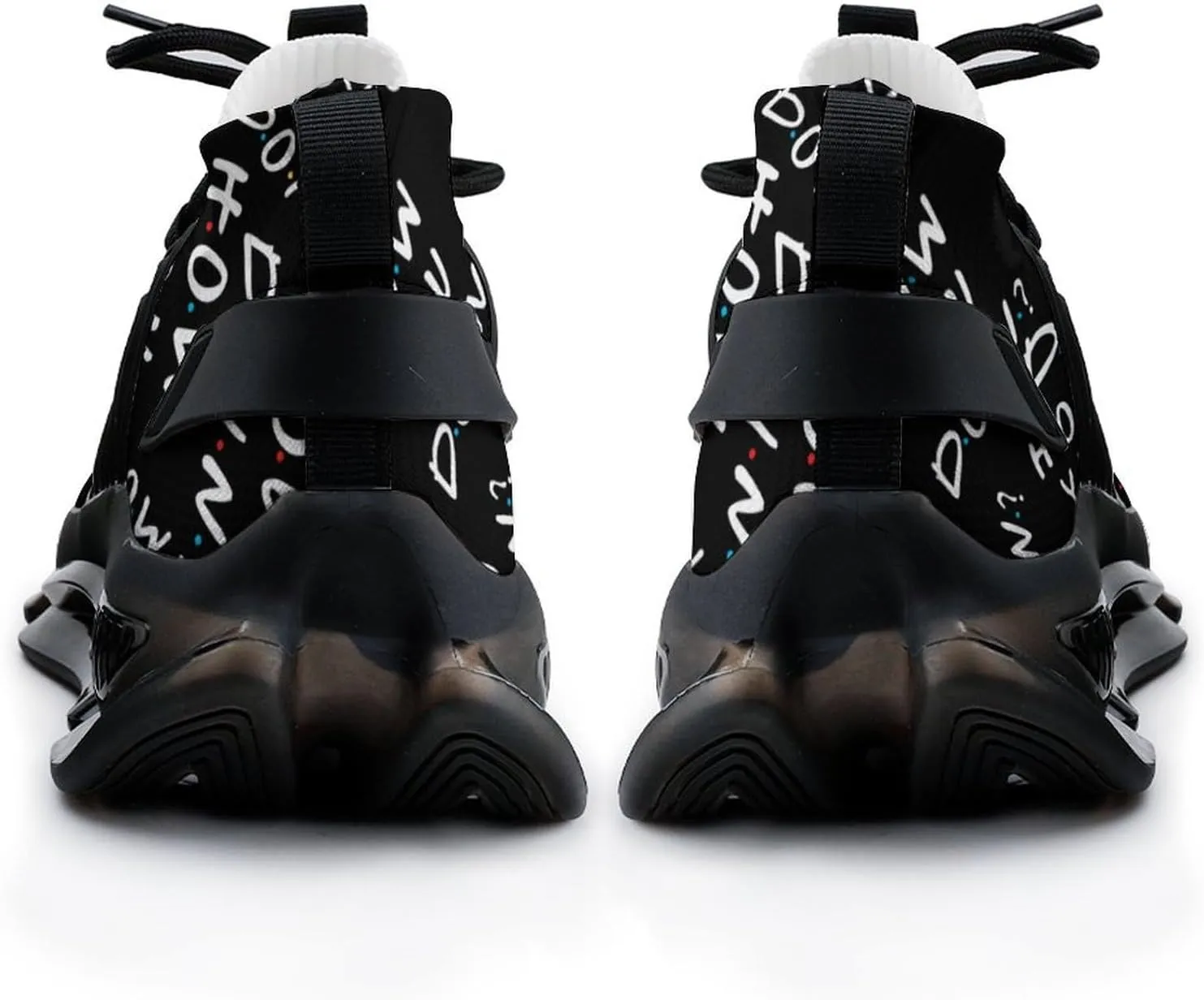 How You Doin Walking Shoes for Men Lightweight Tennis Fashion Elastic Sports Shoes Cushion Basketball Shoes