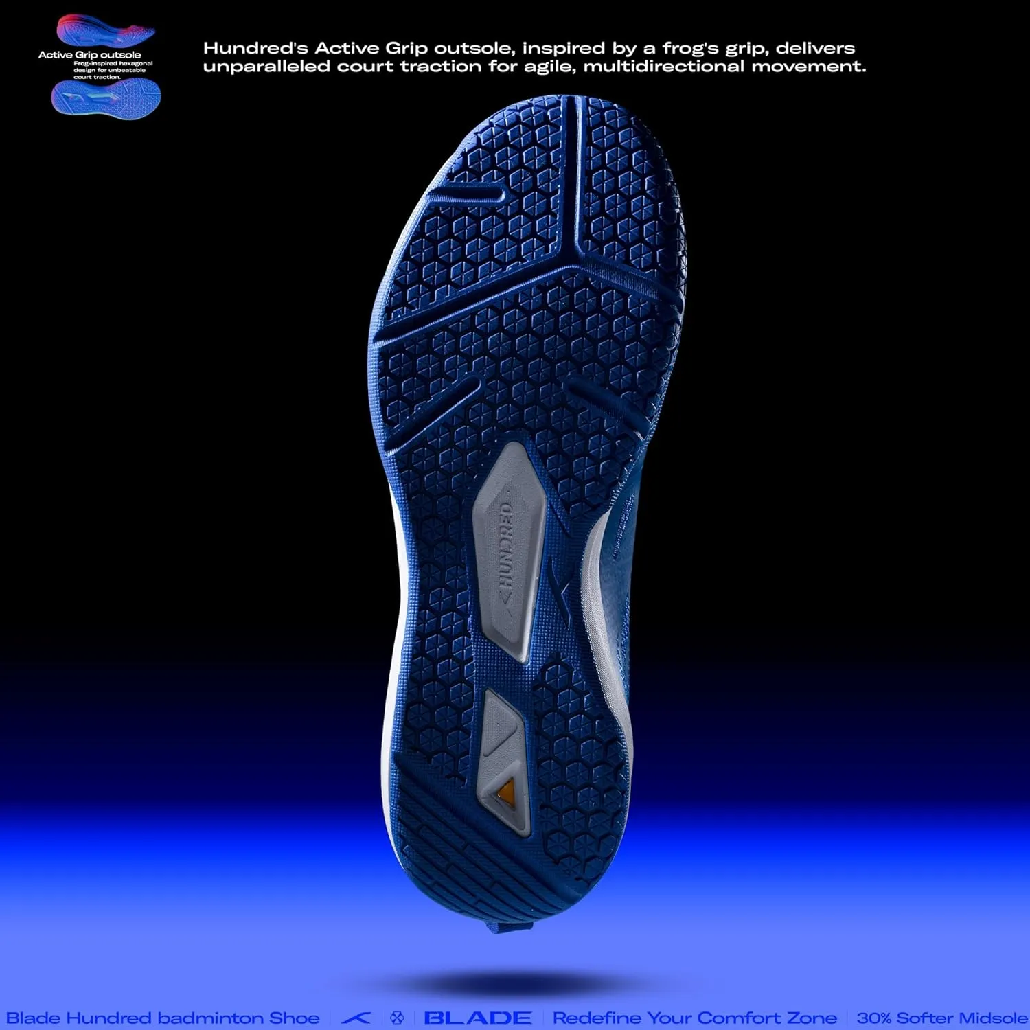 Hundred Men's Blade Non-Marking Shoes Badminton