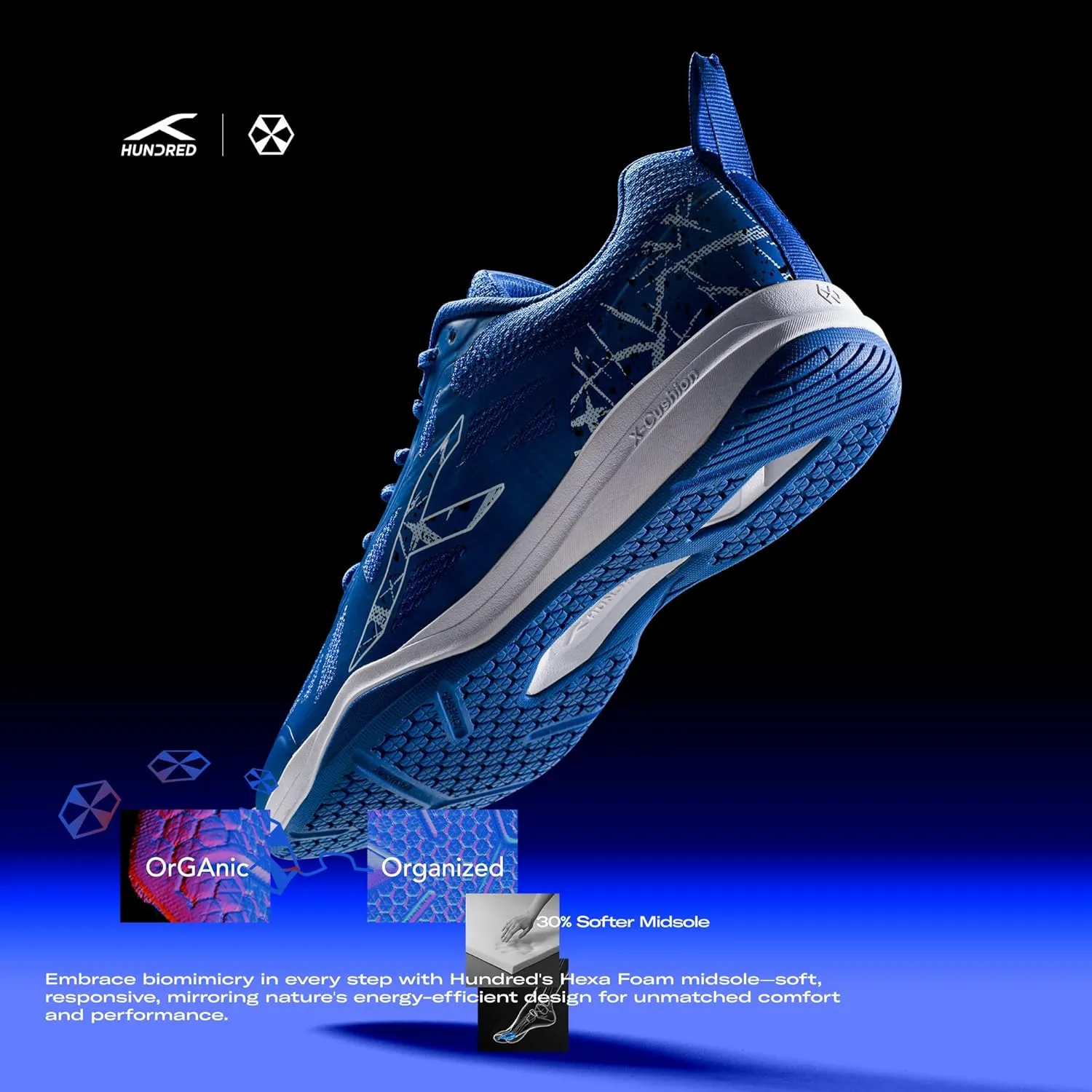 Hundred Men's Blade Non-Marking Shoes Badminton