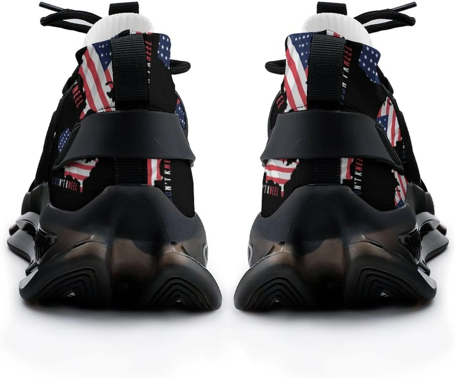 I Don't Kneel Walking Shoes for Men Lightweight Tennis Fashion Elastic Sports Shoes Cushion Basketball Shoes
