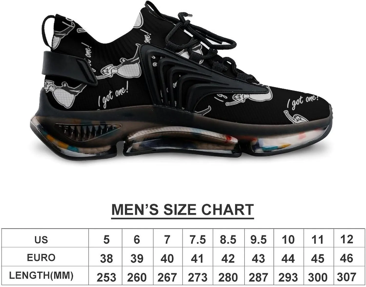 I Got One Gift for Bride Walking Shoes for Men Lightweight Tennis Fashion Elastic Sports Shoes Cushion Basketball Shoes