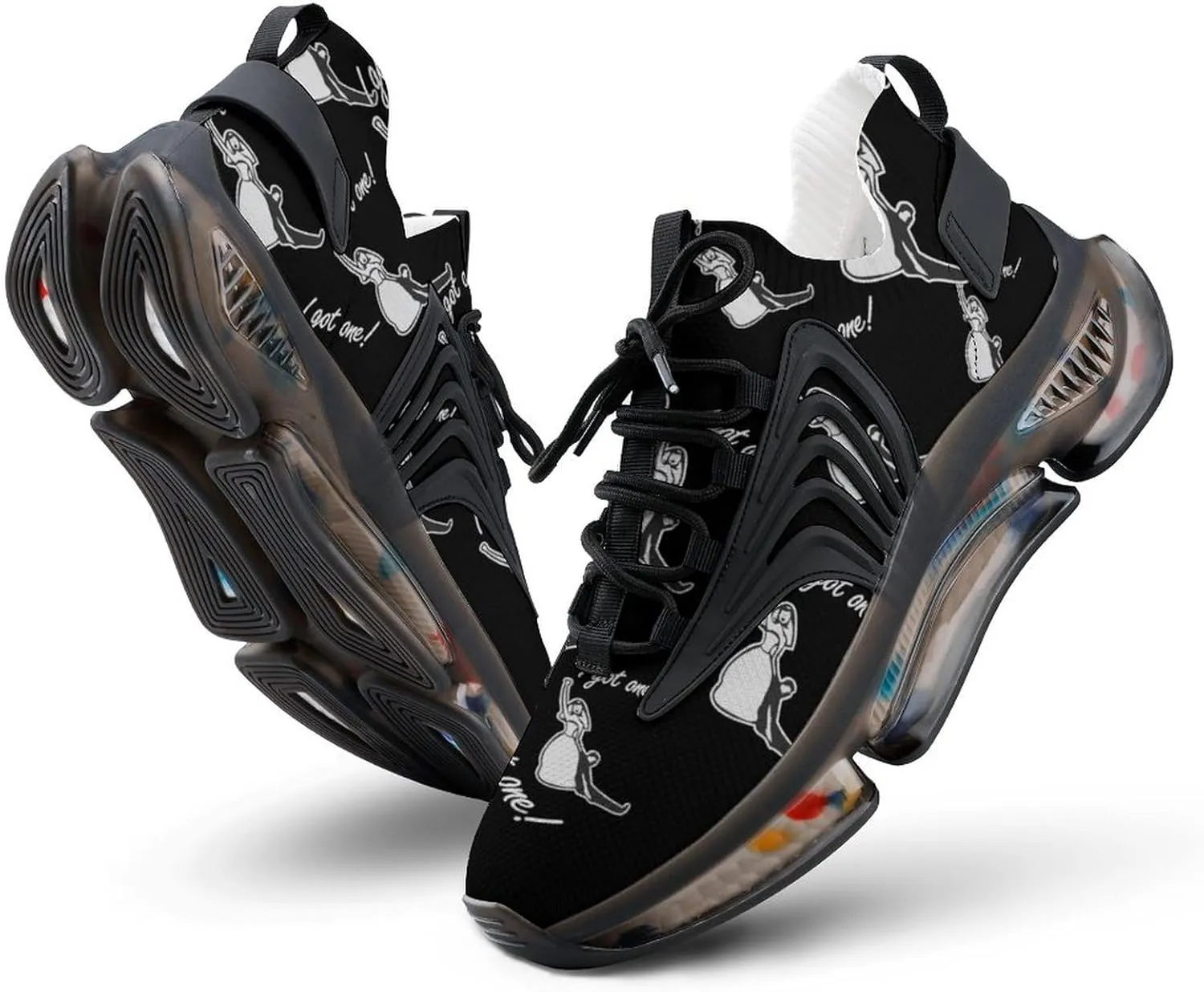 I Got One Gift for Bride Walking Shoes for Men Lightweight Tennis Fashion Elastic Sports Shoes Cushion Basketball Shoes
