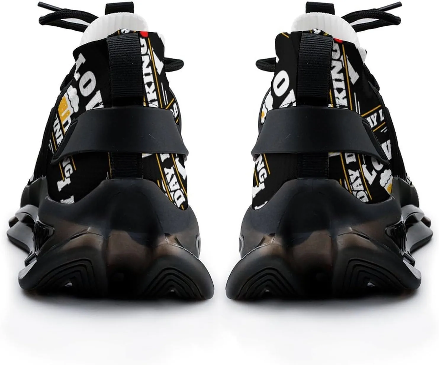 I Love Day Drinking Beer Walking Shoes for Men Lightweight Tennis Fashion Elastic Sports Shoes Cushion Basketball Shoes