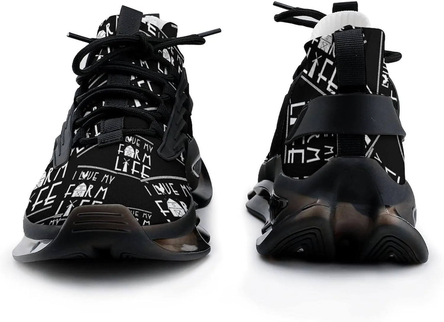 I Love My Farm Life Farmer Walking Shoes for Men Lightweight Tennis Fashion Elastic Sports Shoes Cushion Basketball Shoes