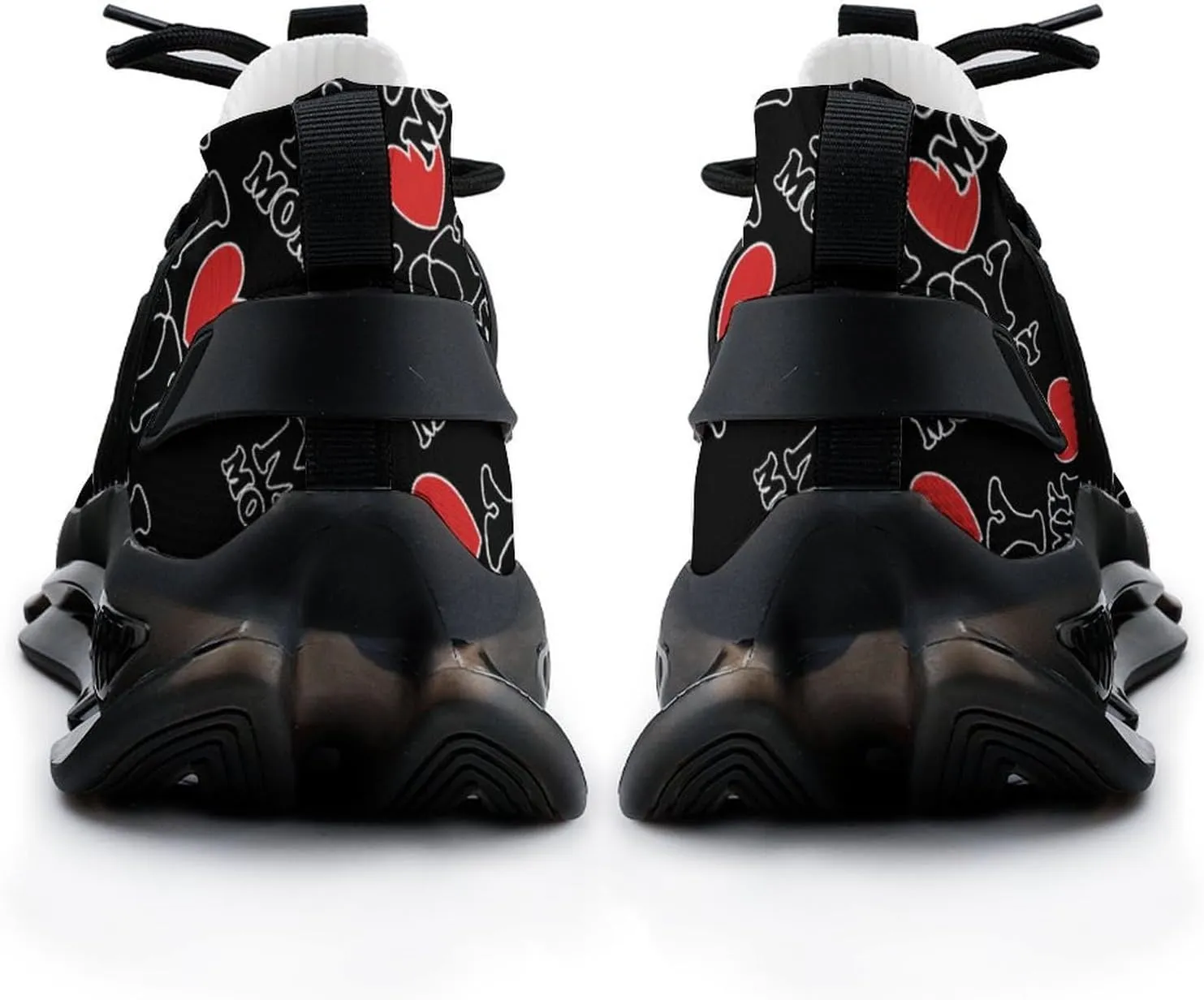 I Love My Mommy Walking Shoes for Men Lightweight Tennis Fashion Elastic Sports Shoes Cushion Basketball Shoes