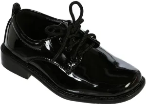 iGirlDress Black Patent Dress Oxford Shoes (Black, LittleKids 2)
