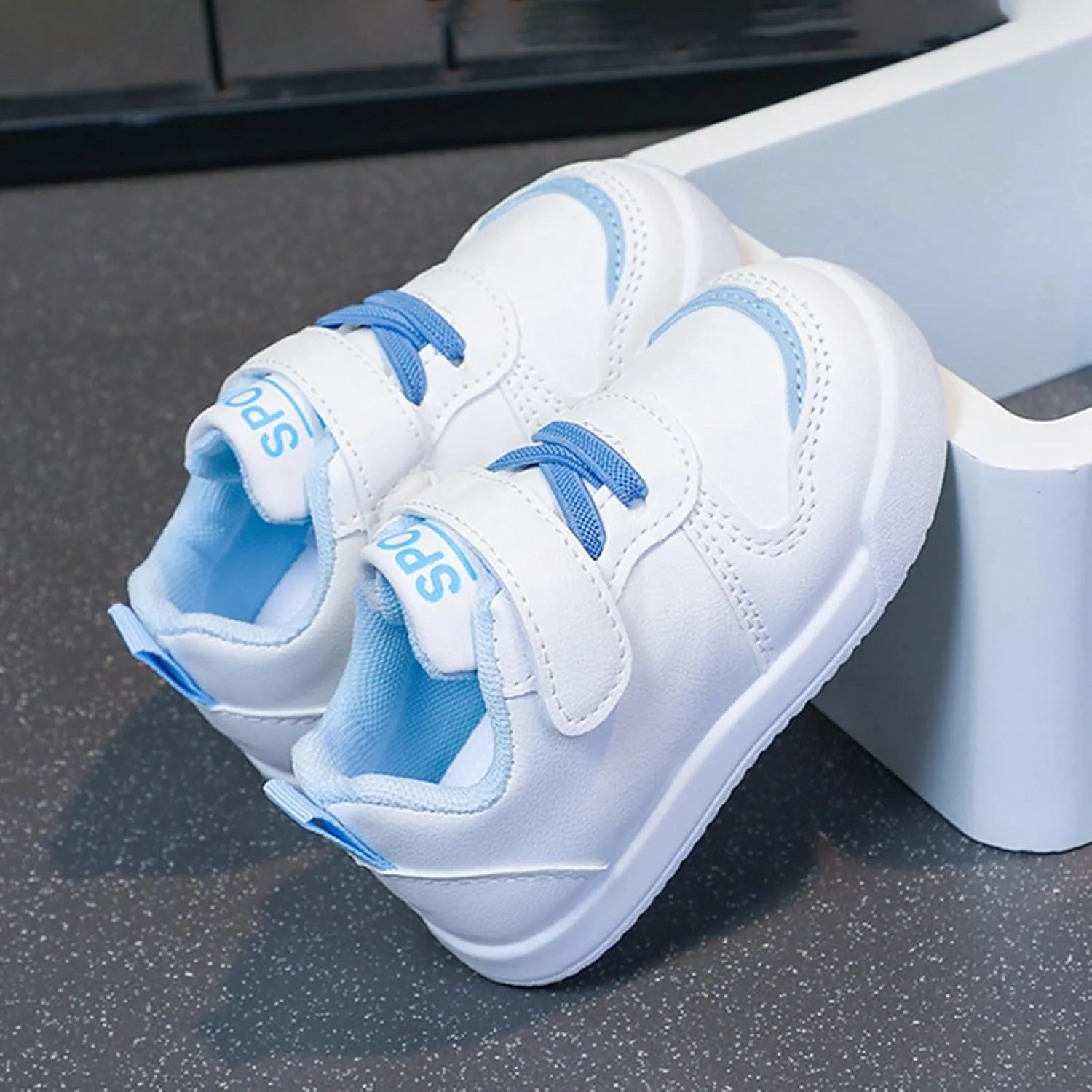 Infant Kids Sneakers School Running Loafers Lo?? Top Walking Tennis Casual Shoes Strap Athletic Sneakers for Children