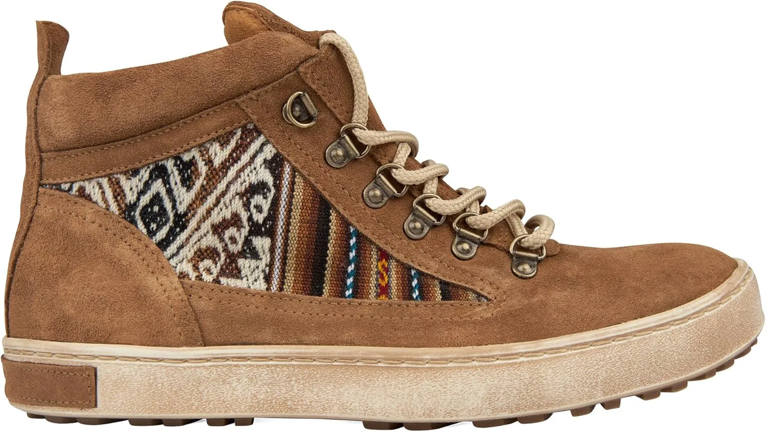 Inkkas - Tan Suede Camping Boot - Handcrafted Artisan Women's & Men's Rugged and Durable Leather Shoes