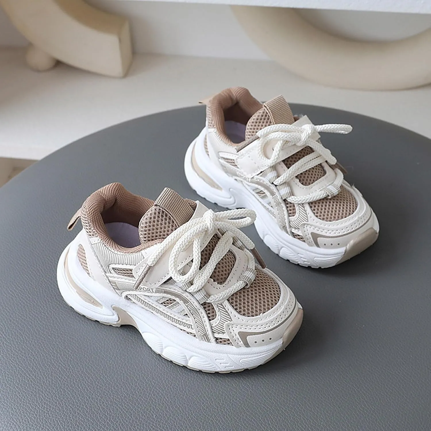 IWIHMIV Boy Shoes Kids Sneakers Kids Tennis Shoes Toddler Slip On Shoes Running Shoes Athletic Sports Shoes for Boys Girls