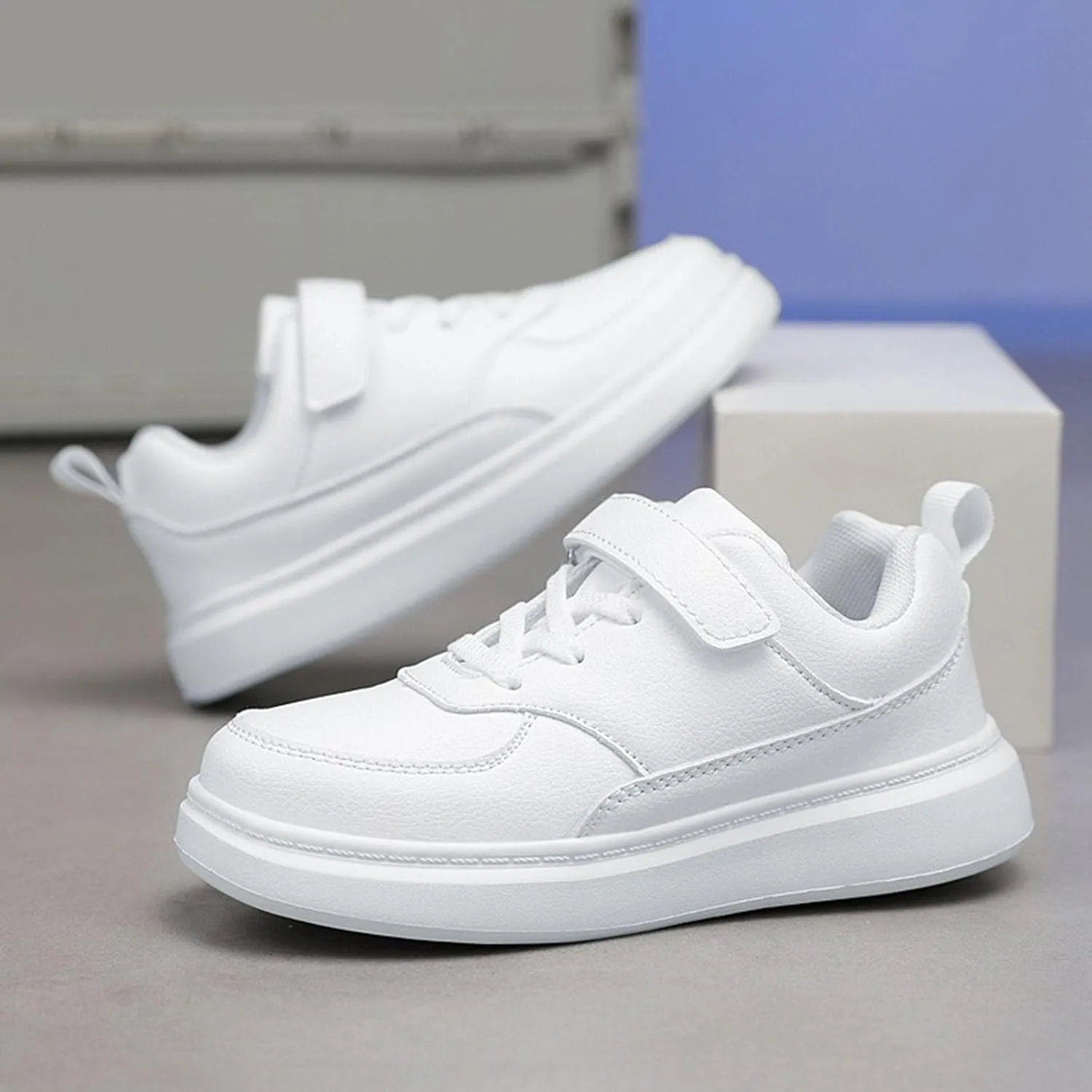 IWIHMIV Boys Slip On Sneakers Toddler Running Shoes Sneakers for Kids Non Slip Tennis Shoes Lightweight Sport Athletic Shoes