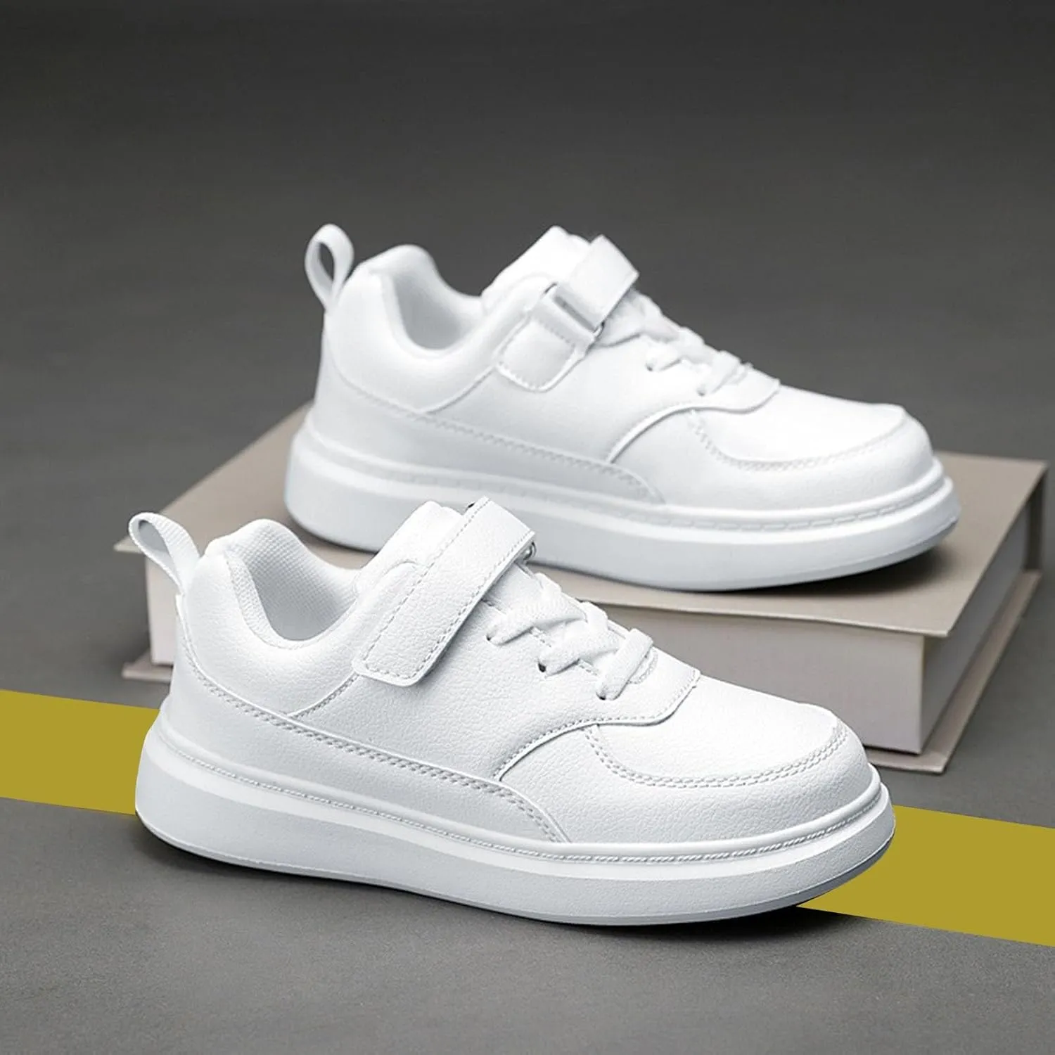 IWIHMIV Boys Slip On Sneakers Toddler Running Shoes Sneakers for Kids Non Slip Tennis Shoes Lightweight Sport Athletic Shoes