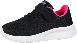 IWIHMIV Girl Tennis Shoes Girls Slip On Shoes Boys Breathable Sneakers Lightweight Kids Athletic Running Walking Shoes
