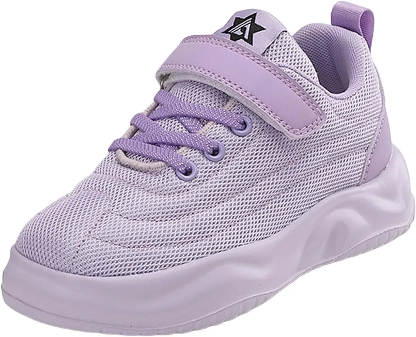 IWIHMIV Girl Tennis Shoes Girls Slip On Shoes Boys Breathable Sneakers Lightweight Kids Athletic Running Walking Shoes