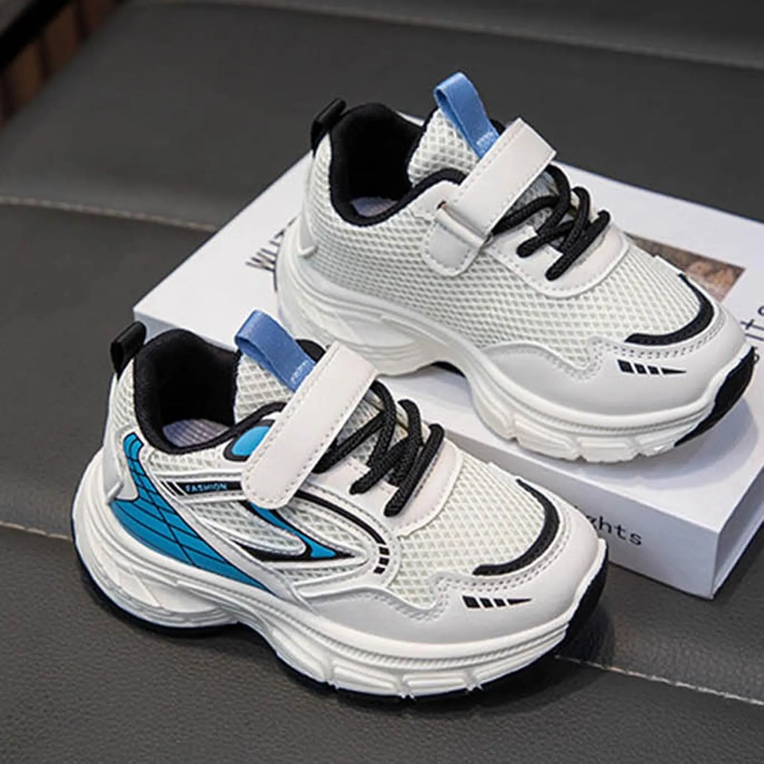IWIHMIV Girl Tennis Shoes Kids Walking Shoes Boys Outdoor Breathable Casual Running Sneakers