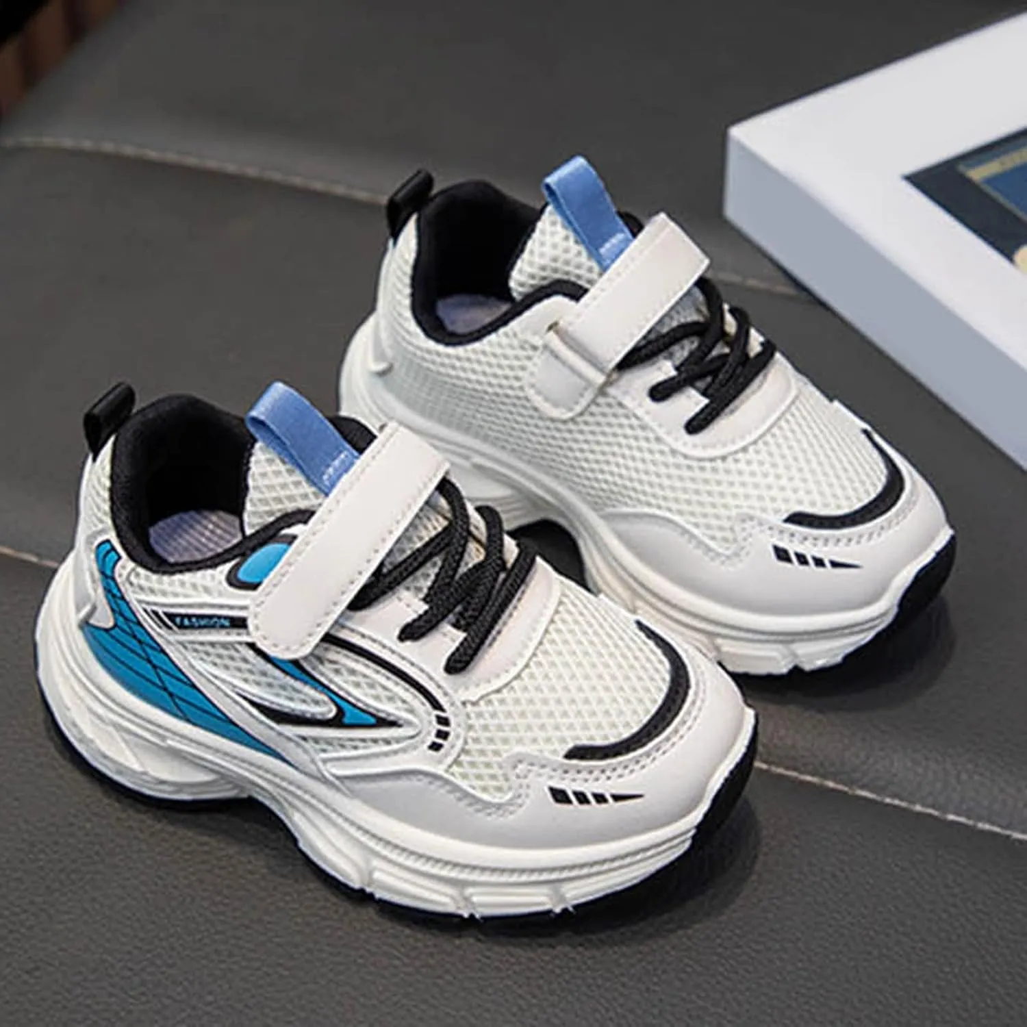 IWIHMIV Girl Tennis Shoes Kids Walking Shoes Boys Outdoor Breathable Casual Running Sneakers