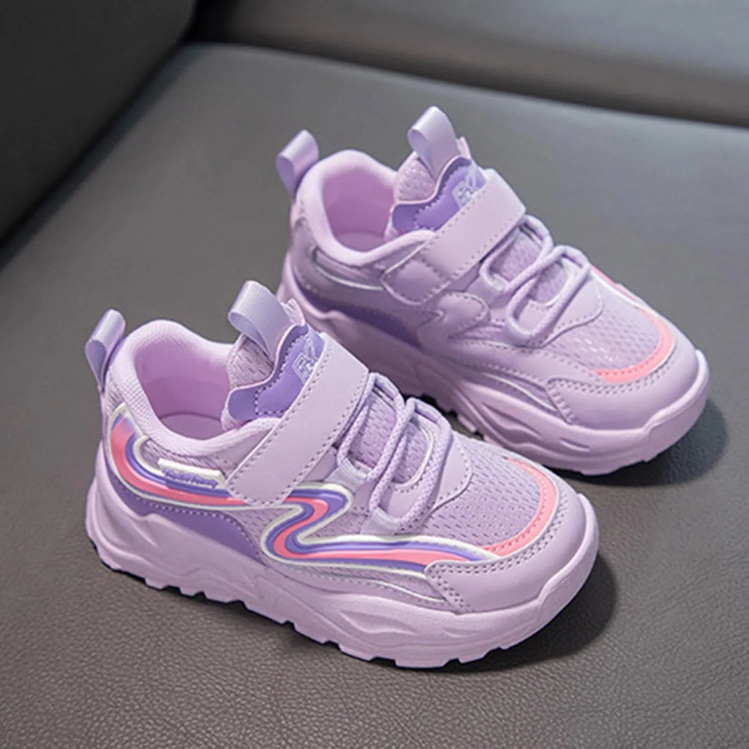 IWIHMIV Girls Athletic Shoes Boy Tennis Shoes Boys Slip On Shoes Boys Girls Shoes Kids Tennis Running Athletic Walking Sneakers