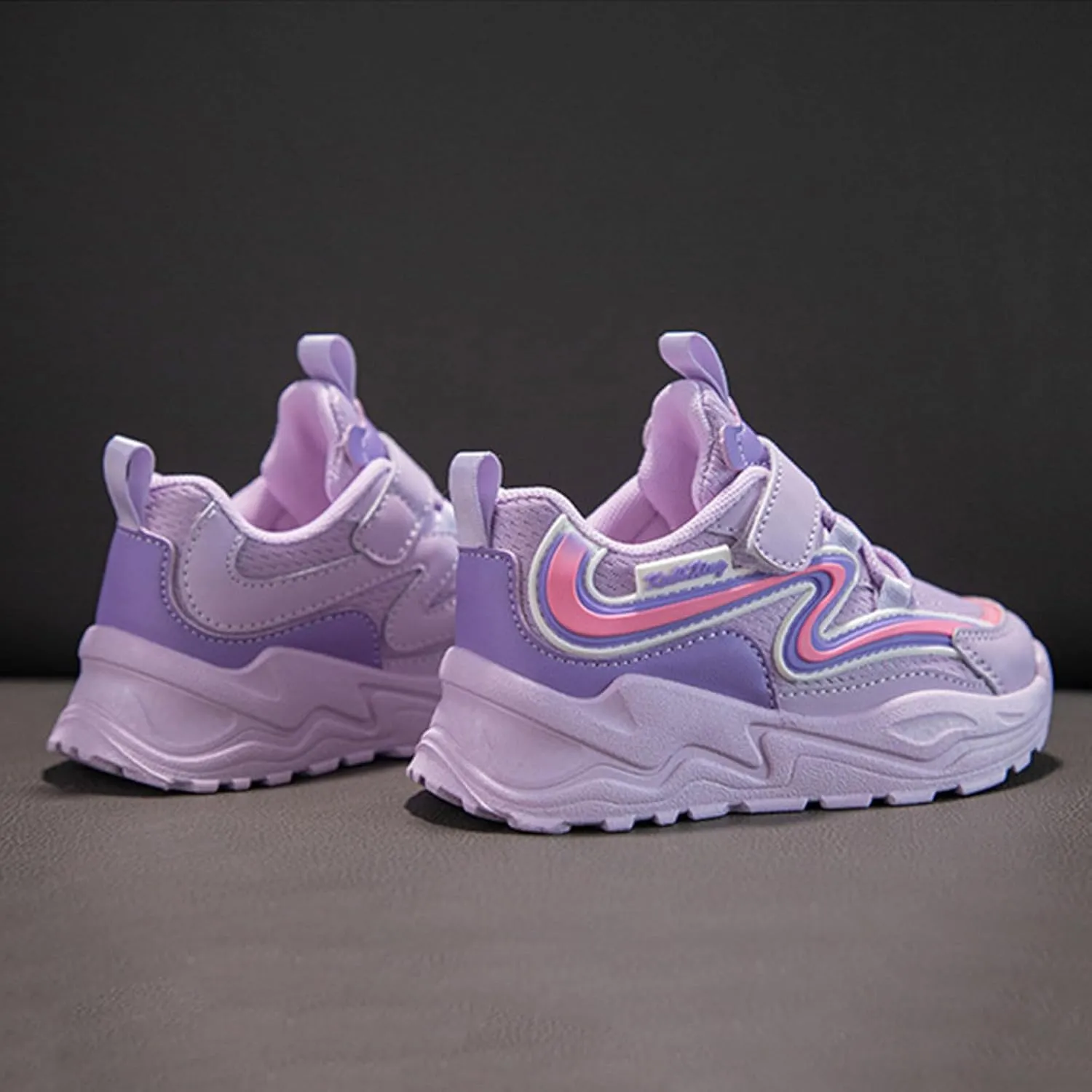 IWIHMIV Girls Athletic Shoes Boy Tennis Shoes Boys Slip On Shoes Boys Girls Shoes Kids Tennis Running Athletic Walking Sneakers