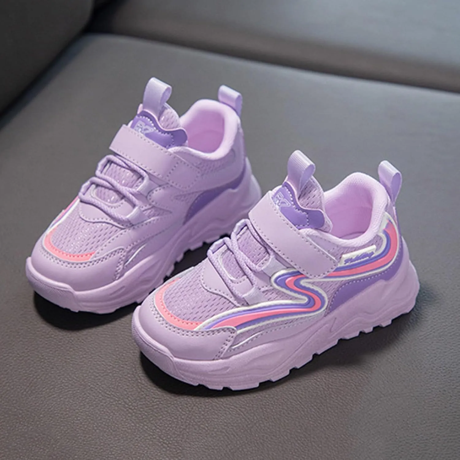 IWIHMIV Girls Athletic Shoes Boy Tennis Shoes Boys Slip On Shoes Boys Girls Shoes Kids Tennis Running Athletic Walking Sneakers