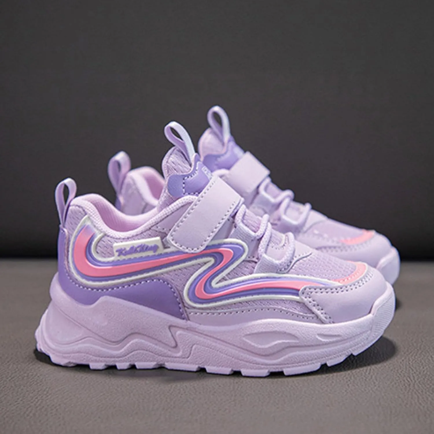 IWIHMIV Girls Athletic Shoes Boy Tennis Shoes Boys Slip On Shoes Boys Girls Shoes Kids Tennis Running Athletic Walking Sneakers