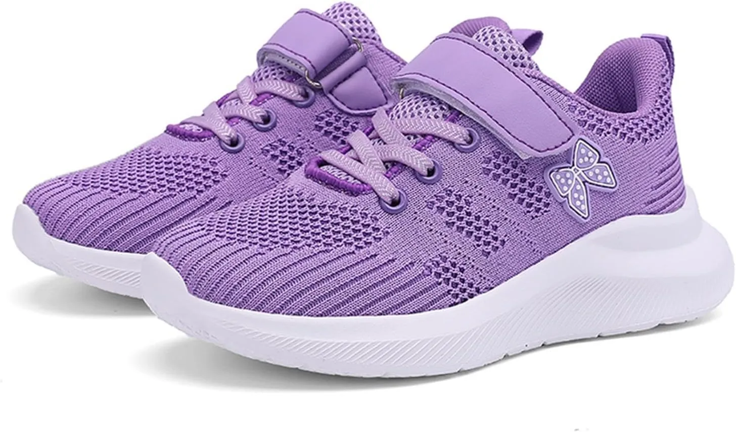 IWIHMIV Girls Athletic Shoes Toddler Tennis Shoes Sneakers for Boys Running Shoes Girls Boys Casual Breathable Sports Shoes