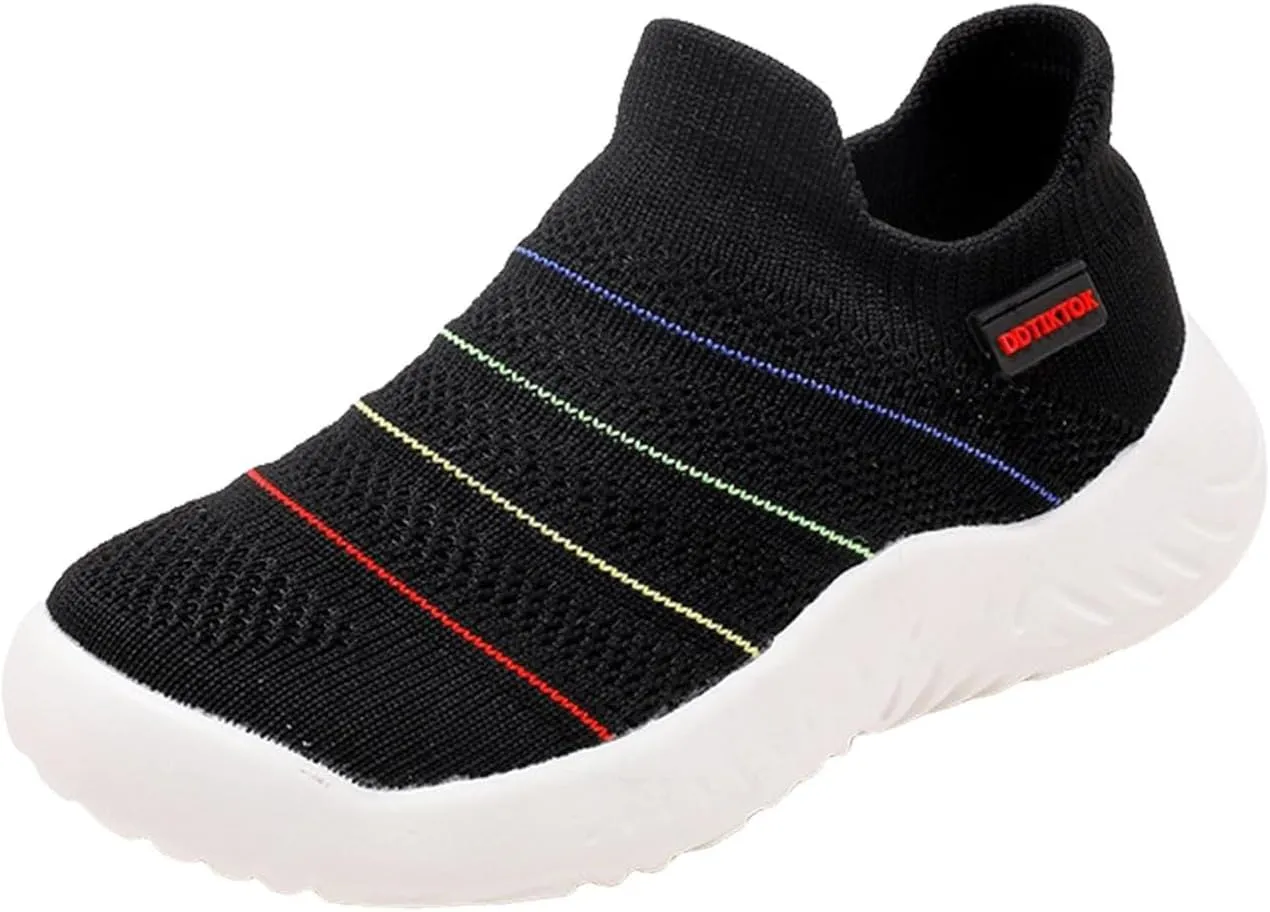 IWIHMIV Girls Running Shoes Kids Tennis Shoes Boys Girls Sneakers Lightweight Breathable Athletic Shoes for Toddler